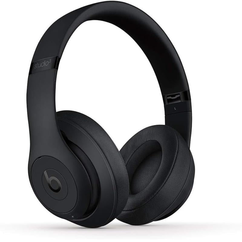 Beats Studio3 Wireless Noise Cancelling Over-Ear Headphones, Apple W1 Headphone Chip, Class 1 Bluetooth, 22 Hours of Listening Time, Built-In Microphone - Matte Black Audio Electronic