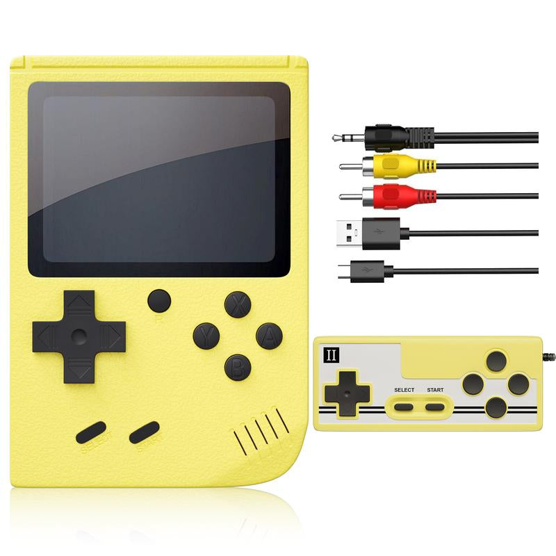 Handheld Games Console Portable, Mini Retro Game Console with 500 Classical FC Games Support for Connecting TV & Two Players, 3.0-Inches Screen 1020Mah Rechargeable Battery, Gift for Kids