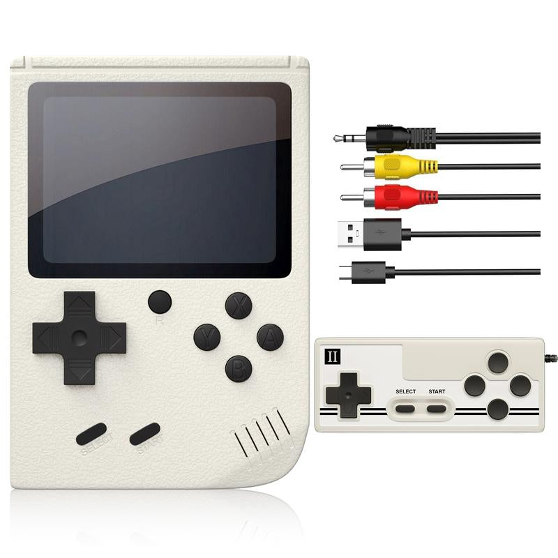 Handheld Games Console Portable, Mini Retro Game Console with 500 Classical FC Games Support for Connecting TV & Two Players, 3.0-Inches Screen 1020Mah Rechargeable Battery, Gift for Kids