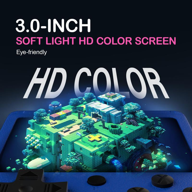 Handheld Games Console Portable, Mini Retro Game Console with 500 Classical FC Games Support for Connecting TV & Two Players, 3.0-Inches Screen 1020Mah Rechargeable Battery, Gift for Kids