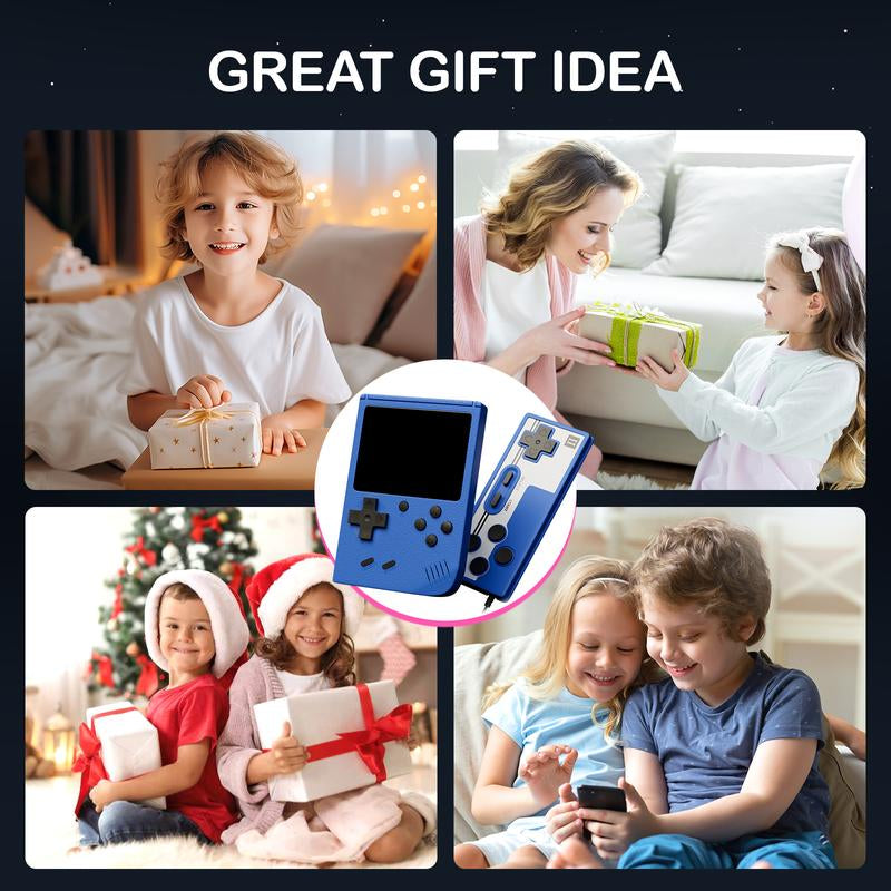 Handheld Games Console Portable, Mini Retro Game Console with 500 Classical FC Games Support for Connecting TV & Two Players, 3.0-Inches Screen 1020Mah Rechargeable Battery, Gift for Kids