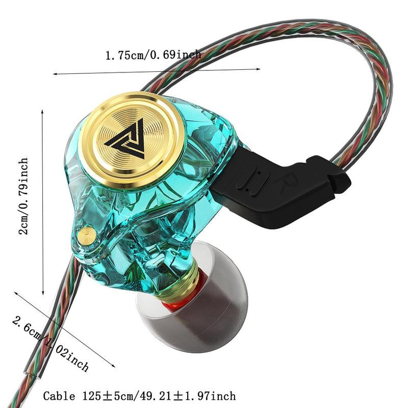 Portable Wired In-Ear Earphone, Wired Headphones with Mic, Hifi Subwoofer Noise Cancelling Earphones for Game Sports, 3D Stereo Sound Headphones for Gym & Sports & Game, Noise Cancelling Headphones