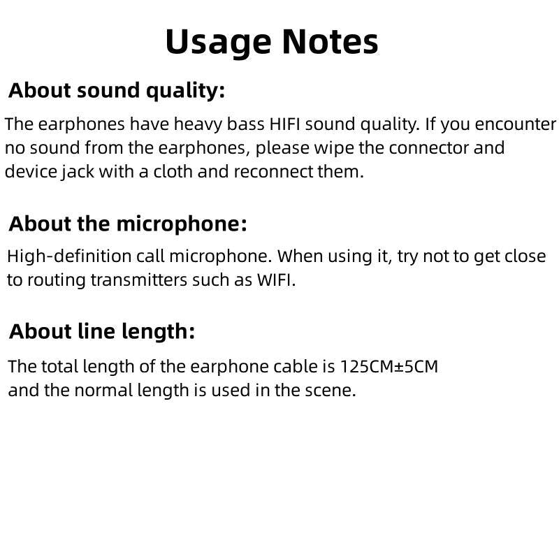 Portable Wired In-Ear Earphone, Wired Headphones with Mic, Hifi Subwoofer Noise Cancelling Earphones for Game Sports, 3D Stereo Sound Headphones for Gym & Sports & Game, Noise Cancelling Headphones