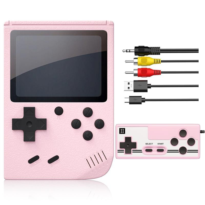 Handheld Games Console Portable, Mini Retro Game Console with 500 Classical FC Games Support for Connecting TV & Two Players, 3.0-Inches Screen 1020Mah Rechargeable Battery, Gift for Kids