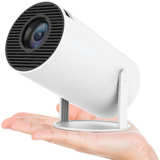 Outdoorfun Mini 4K Decoding Projector with 5G Wifi 6 & BT 5.0 720P Full HD 160 ANSI Lumens Portable Home Theater for Android Audio Bluetooth Game Bigger Watch Better